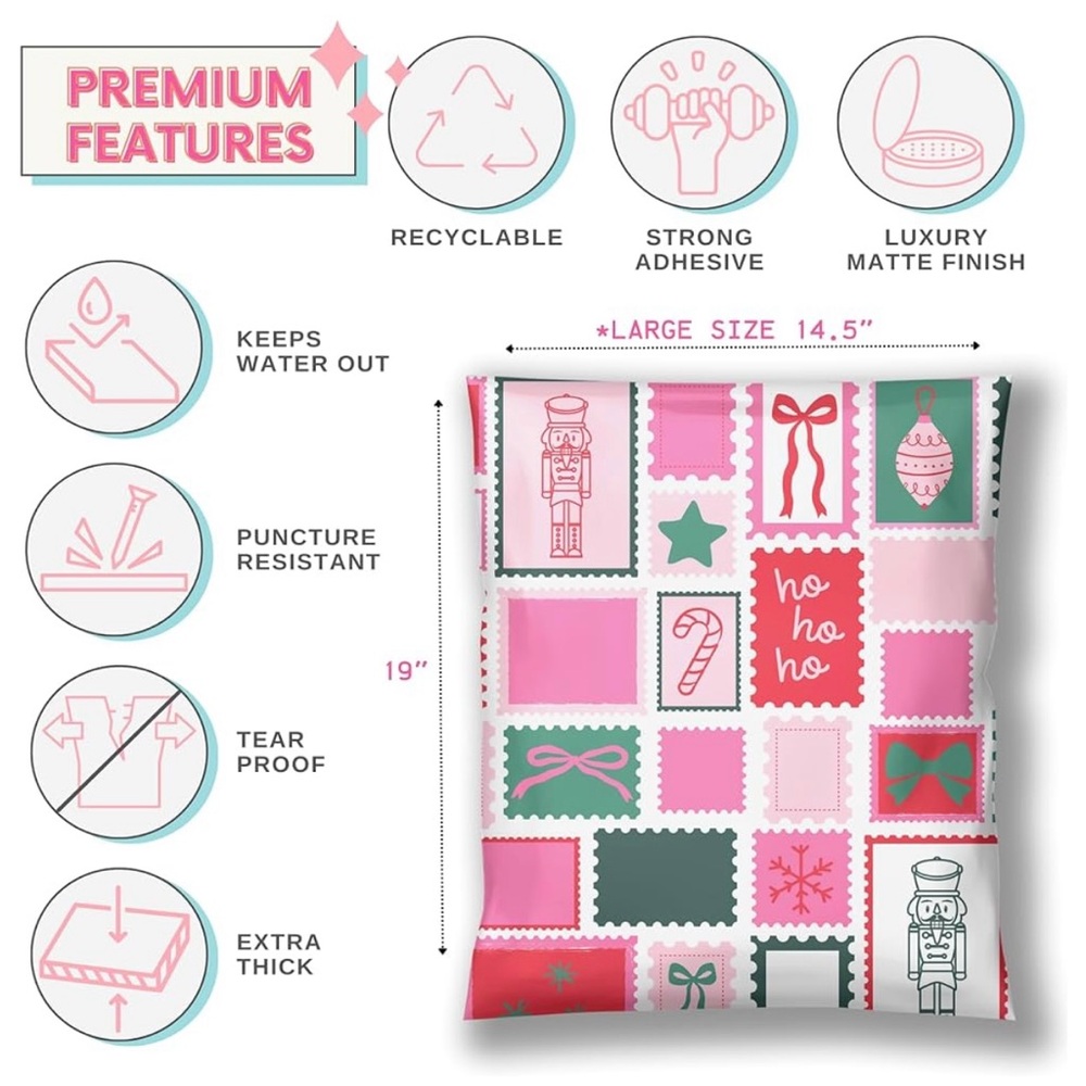 (10) 14x19 Nutcracker Poly Mailers - Picture 2 of 2